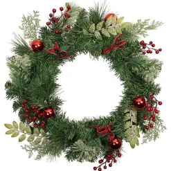 Online Pine and Berry Christmas Wreath, 24 in. Wreaths