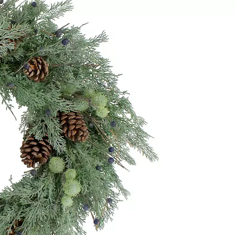 Clearance Pine and Blueberry Wreath Wreaths