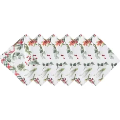 Discount Pinecone and Plaid Reversible Napkins, Set of 6 Christmas Dining & Entertaining
