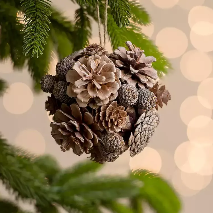 Sale Pinecone Orb Christmas Ornament Christmas Ornaments