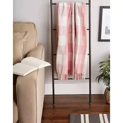 Best Pink and White Buffalo Check Throw Blankets & Throws