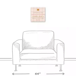 Kirklands Home Wall Quotes & Signs|Checkered A Mother's Love Canvas Art Print Pink