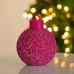 Outlet Confetti Glitter Ornament, 7 in. Christmas Decorations