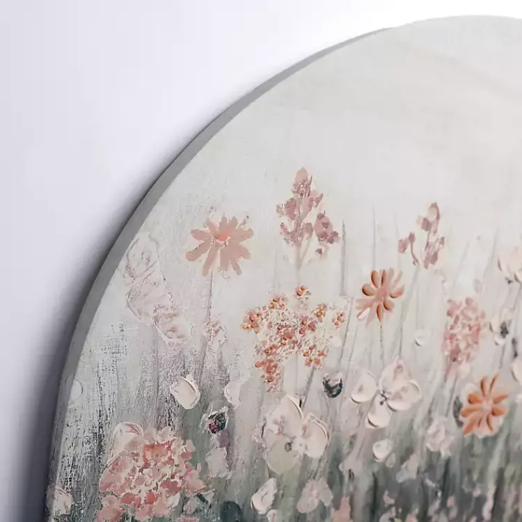 Kirklands Home Canvas Art|Pink Floral Meadow Arch Canvas Art Print