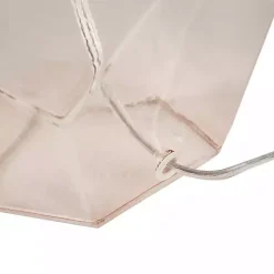 Kirklands Home Table Lamps|Pink Glass Stella Table Lamp White