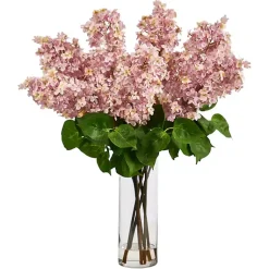 Online Lilac Arrangement in Glass Vase Arrangements & Greenery