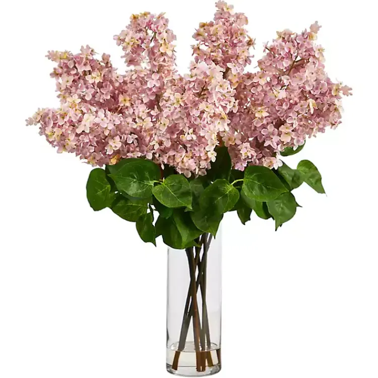 Online Lilac Arrangement in Glass Vase Arrangements & Greenery