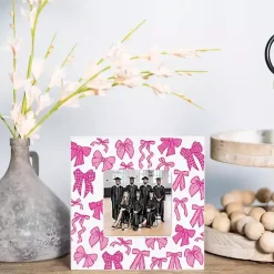 Discount Pink Preppy Bows Picture Frame Picture Frames