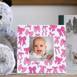 Discount Pink Preppy Bows Picture Frame Picture Frames
