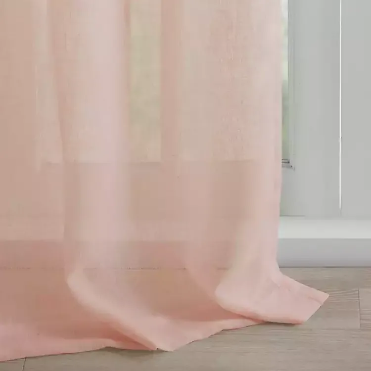 Kirklands Home Curtains & Drapes|Rosette Tab Top Curtain Panel, 63 in. Pink