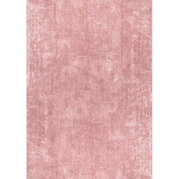 Kirklands Home Area Rugs|Shag Washable Area Rug, 5x8 Pink