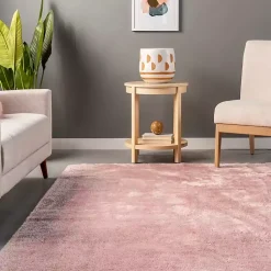 Kirklands Home Area Rugs|Shag Washable Area Rug, 5x8 Pink