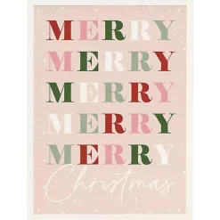 Online Snowy Merry Christmas Framed Wall Plaque Christmas Art & Wall Decor