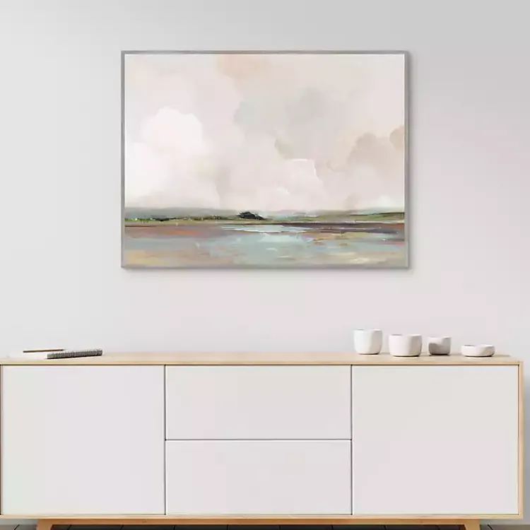 Kirklands Home Canvas Art|Pink Sunrise Framed Canvas Art Print