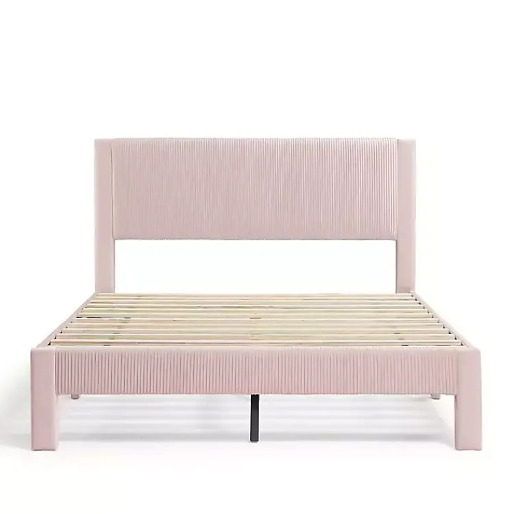 Kirklands Home Beds & Headboards|Upholstered Dalia Queen Platform Bed Pink