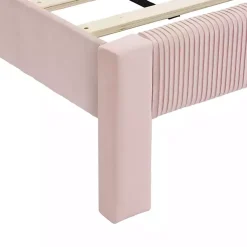 Kirklands Home Beds & Headboards|Upholstered Dalia Queen Platform Bed Pink