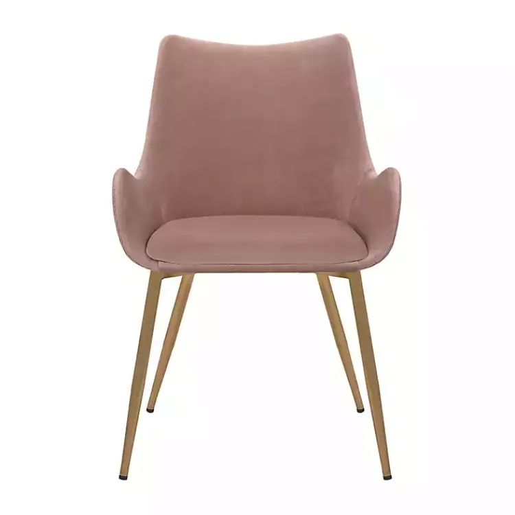 Kirklands Home Dining Chairs|Velvet Avery Dining Chair Pink
