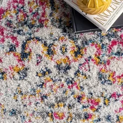 Kirklands Home Area Rugs|Pink Vintage Medallion Area Rug, 10x14