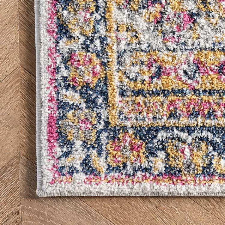 Kirklands Home Area Rugs|Pink Vintage Medallion Area Rug, 8x12