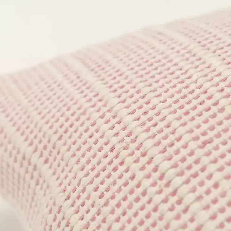 Sale Pink Woven Throw Pillow Pillows