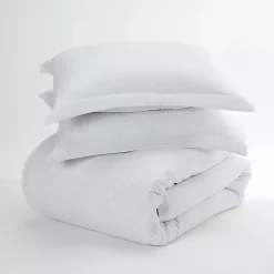 Kirklands Home Duvets|Pinstripe 3-pc. Queen Duvet Cover Set