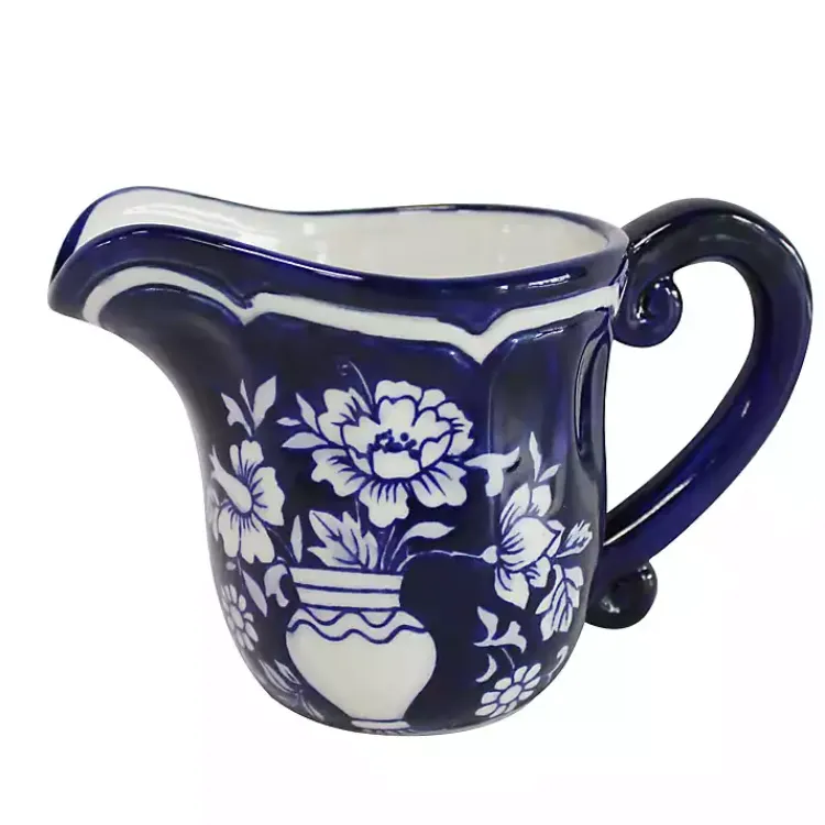 Kirklands Home Serving & Entertaining|Pip Vintage Blue Floral 2-pc. Sugar & Creamer Set