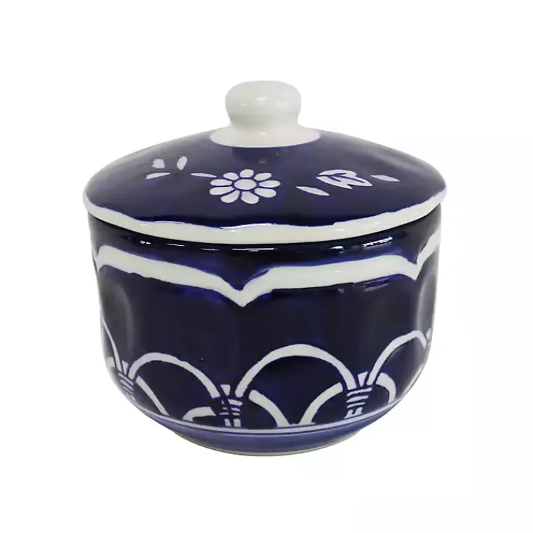 Kirklands Home Serving & Entertaining|Pip Vintage Blue Floral 2-pc. Sugar & Creamer Set