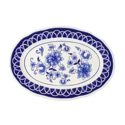 Kirklands Home Serving & Entertaining|Pip Vintage Blue Floral Serving Platter