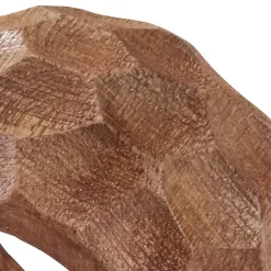 Kirklands Home Kitchen Accessories|Pitted Chunky Mango Wood 4-pc. Napkin Ring Set Brown