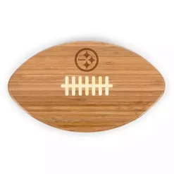 Kirklands Home Serving & Entertaining|Pittsburgh Steelers Bamboo Football Cutting Board Tan