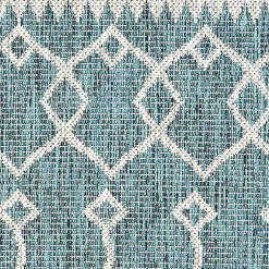 Kirklands Home Outdoor Rugs|Placid Portico Sun Shower Outdoor Area Rug, 7x9