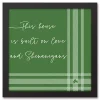 Sale Plaid Love & Shenanigans Framed Canvas Wall Art St Patricks Day Decorations