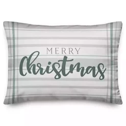 Clearance Plaid Merry Christmas Pillow Christmas Pillows