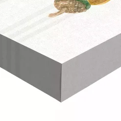 Hot Plaid Pumpkin Florals Canvas Art Print Fall