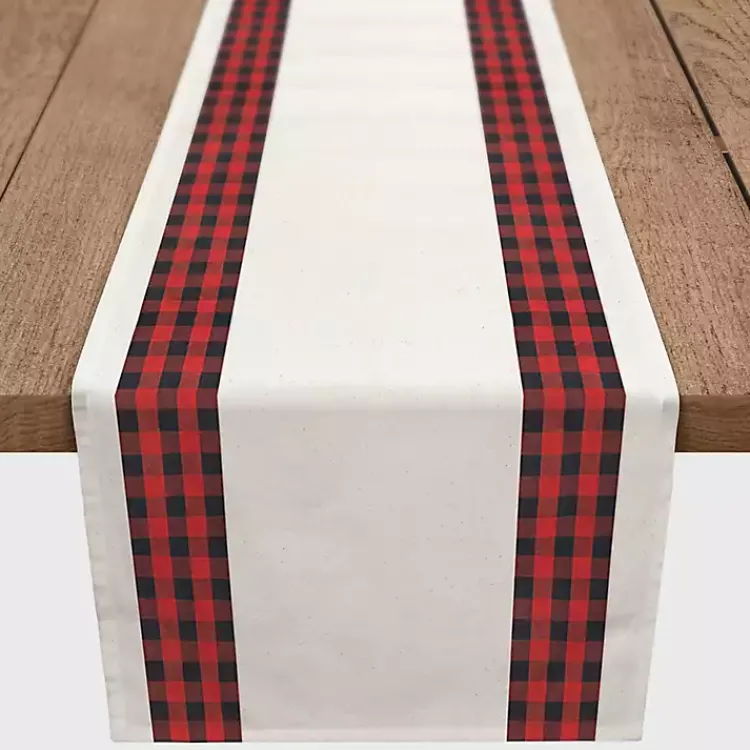 Sale Plaid Stripe Table Runner Christmas Dining & Entertaining