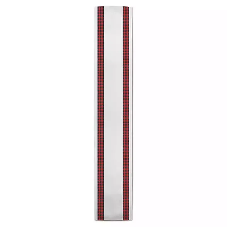 Sale Plaid Stripe Table Runner Christmas Dining & Entertaining