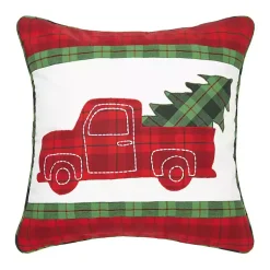 New Plaid Truck Christmas Pillow Christmas Pillows