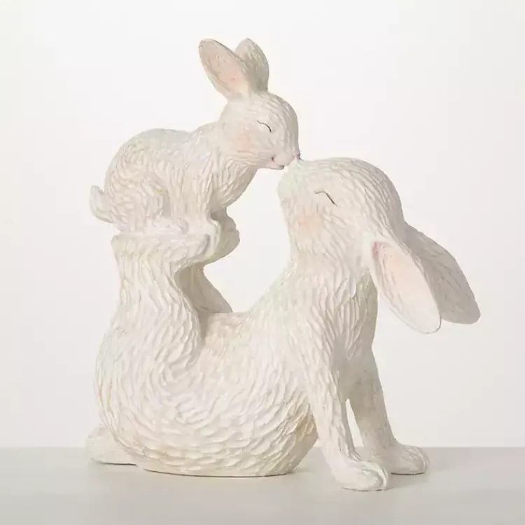 Outlet Playful Easter Bunny and Baby Figurine Easter Decorations