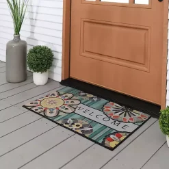 Kirklands Home Doormats|Playful Medallion Welcome Doormat Multi