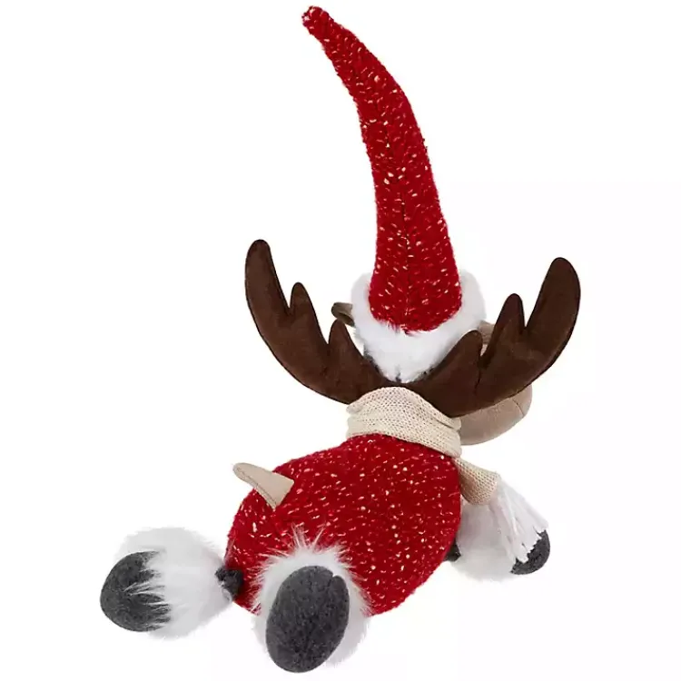 Outlet Plush Laying Moose Decoration Christmas Decorations