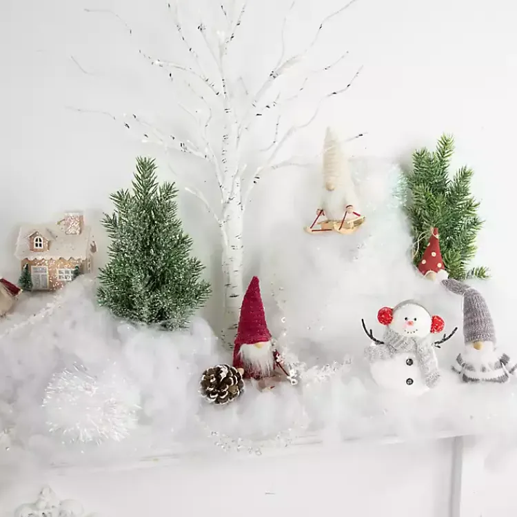 Plush Sledding Gnomes, Set of 3 Christmas Decorations