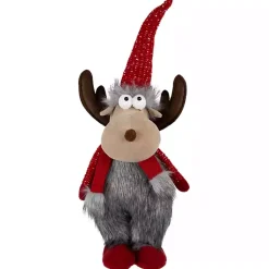 Sale Plush Standing Moose Decoration Christmas Decorations