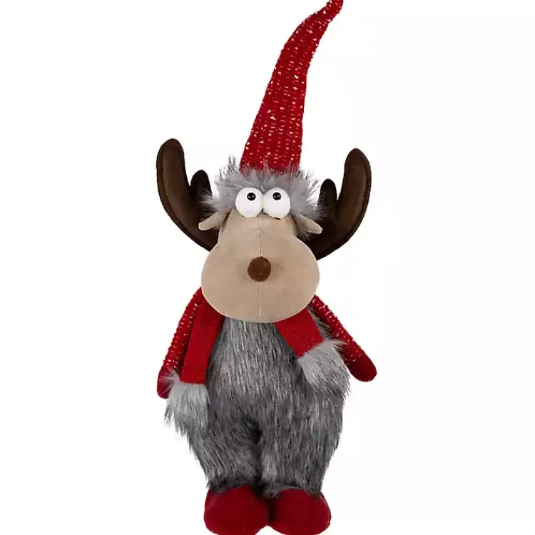 Sale Plush Standing Moose Decoration Christmas Decorations