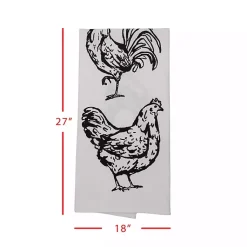 Kirklands Home Kitchen Accessories|Portrait Farm Animals Kitchen Towels, Set of 3