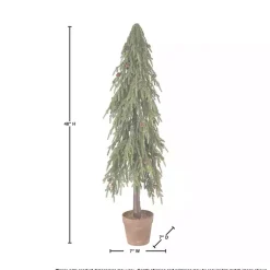 New Potted Soft Touch Norfolk Pine Tree, 48 in. Christmas Arrangements & Garland
