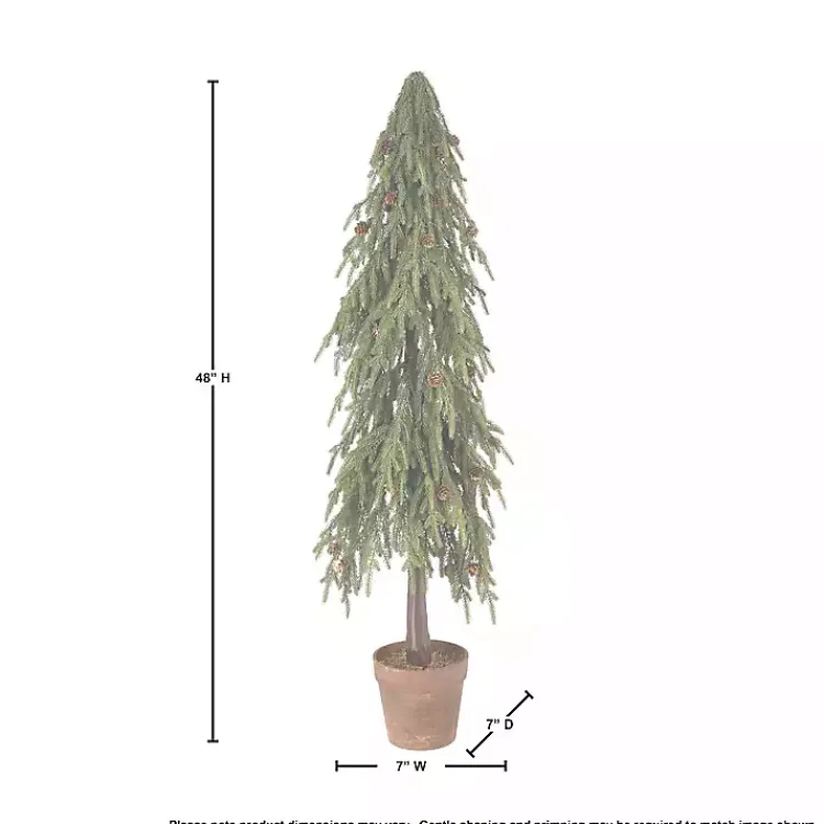 New Potted Soft Touch Norfolk Pine Tree, 48 in. Christmas Arrangements & Garland