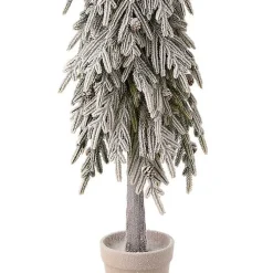 New Potted Soft Touch Snowy Norfolk Pine Tree, 48 in. Christmas Arrangements & Garland