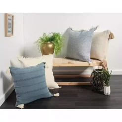 Online Powder Gauze Organic Fringe Throw Pillow Pillows
