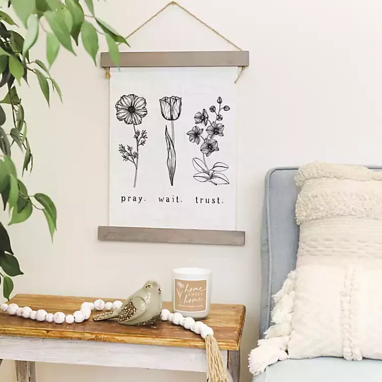 Kirklands Home Wall Quotes & Signs|Pray. Wait. Trust. Wall Plaque