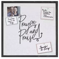 Online Prayers and Praise Framed Pinboard Memo & Chalkboards